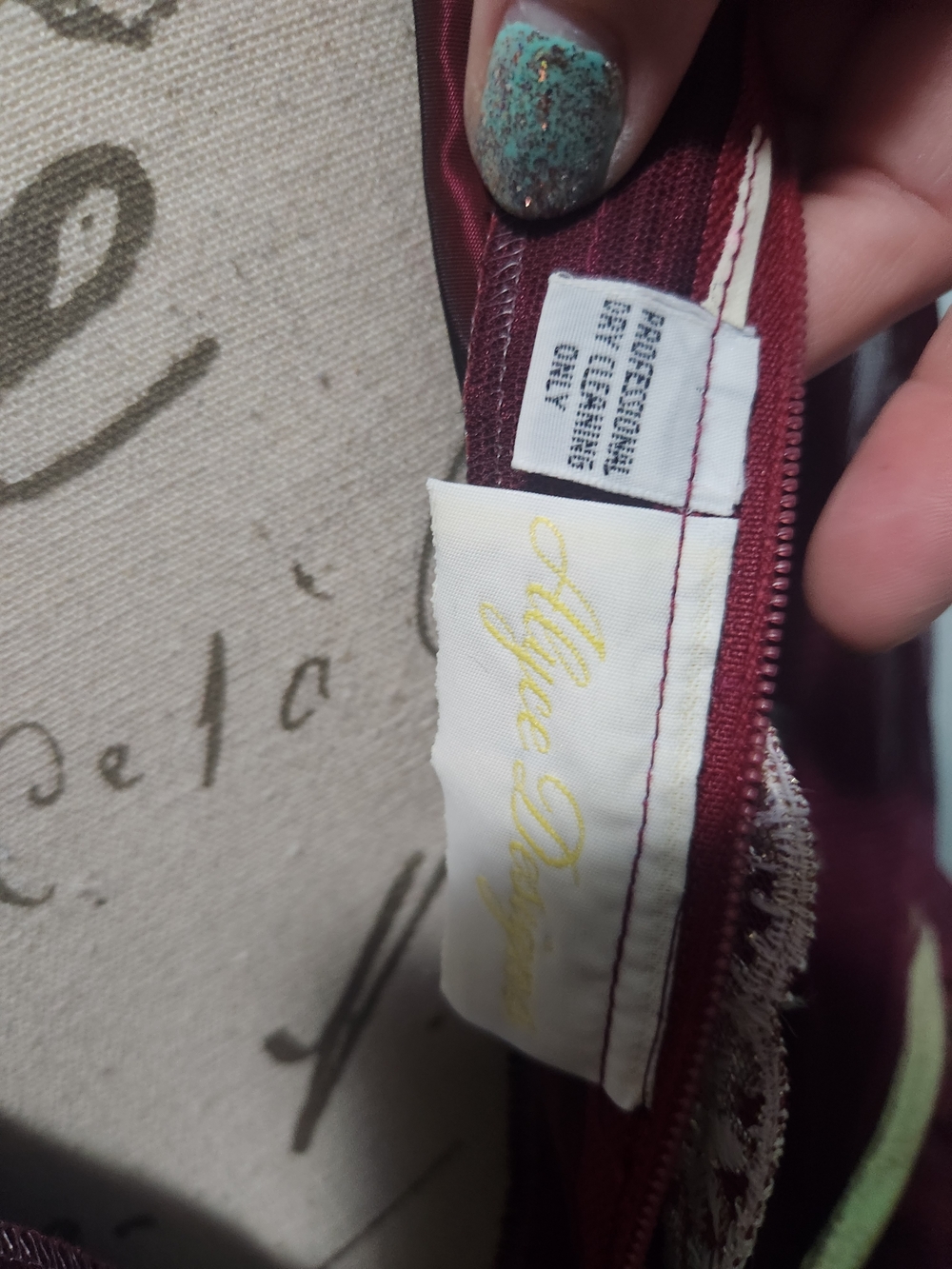 Alyce Designs Burgundy Formal Dress. Romantic Renaissance Fairycore Princess. - Picture 9 of 12